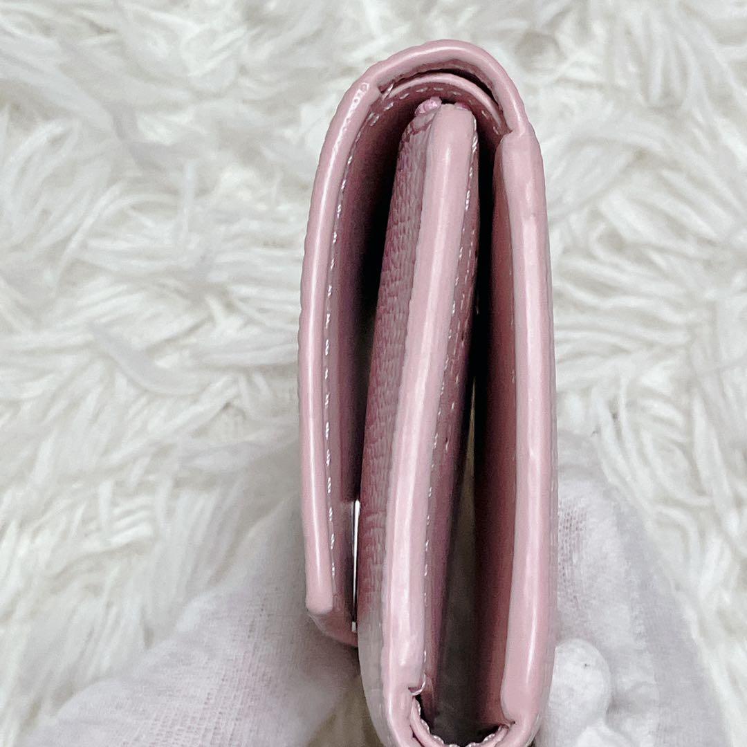 極美品 ロエベ LOEWE アナグラム トライフォールド 三つ折り財布 日本限定