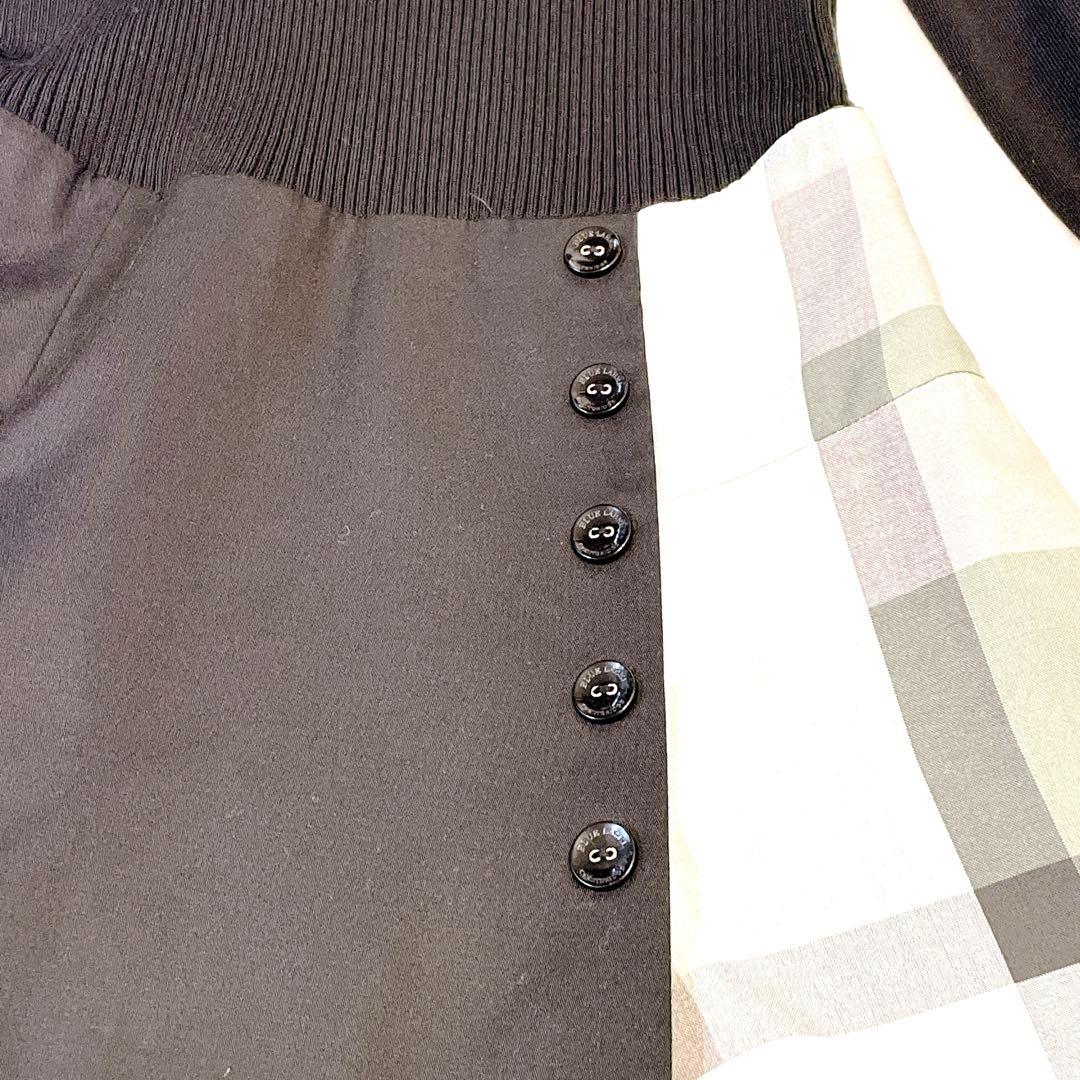 【美品】BLUE LABEL CRESTBRIDGE ニットコンビワンピース