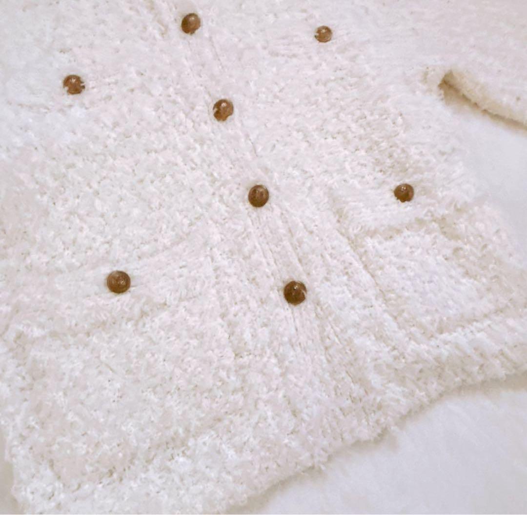 美品♡BABYLONE バビロン ツイードニットジャケット ホワイト 25SS