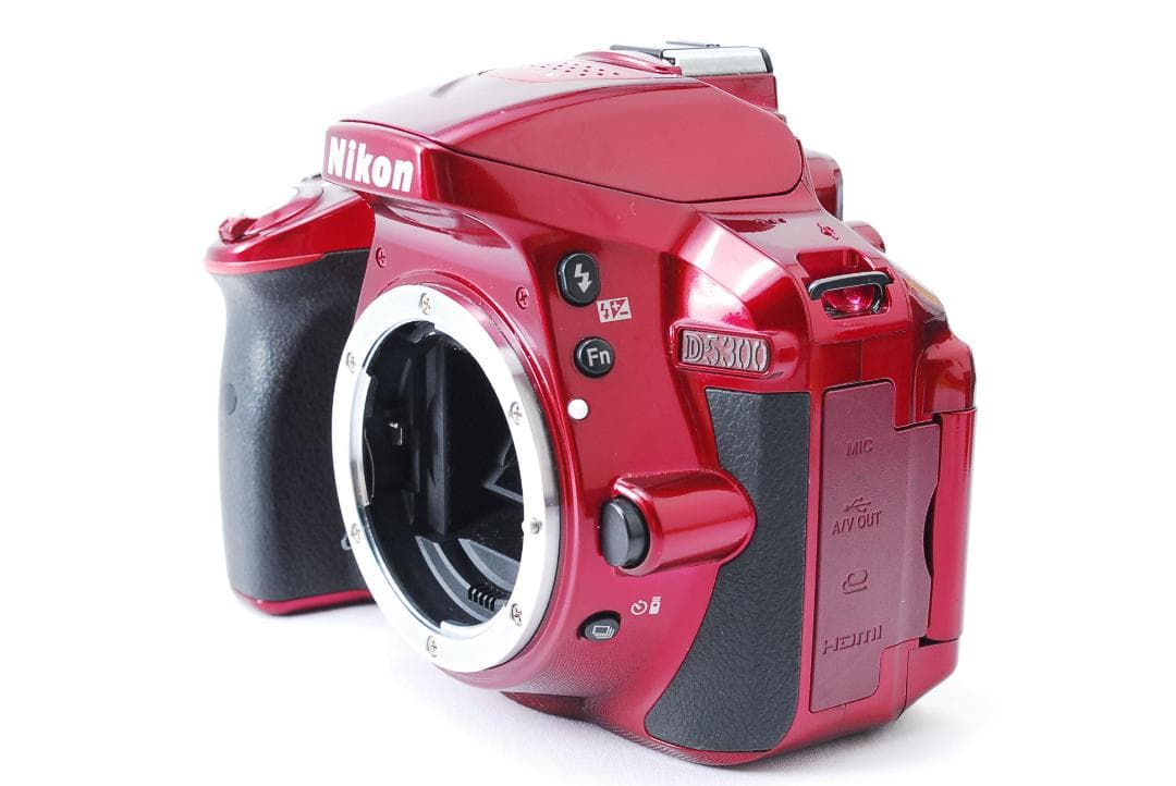 美品 Wi-Fi搭載 Nikon D5300 レッド スマホ転送 一眼レフ