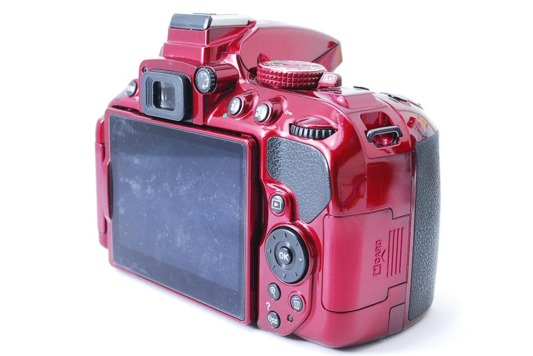 美品 Wi-Fi搭載 Nikon D5300 レッド スマホ転送 一眼レフ
