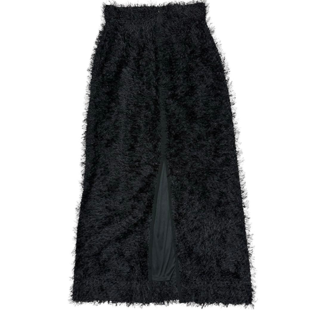 美品　CLANE FRINGE LONG SKIRT フリンジロングスカートS