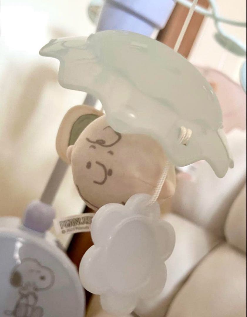 【美品】やわらかガラガラメリープレミアム スヌーピー