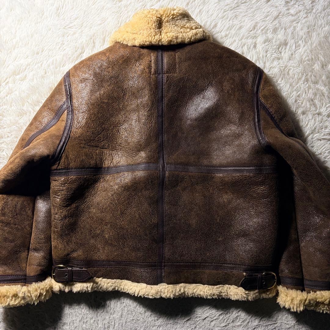 【米国製】schott フライトジャケット　B-3 羊革　ムートン　42