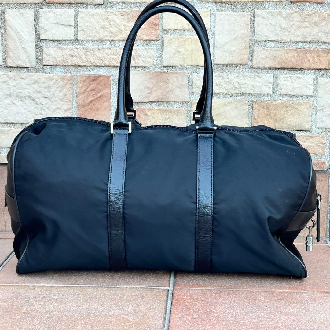 PRADA プラダ ナイロン ボストンバッグ VIAGGIO V19S ブラック