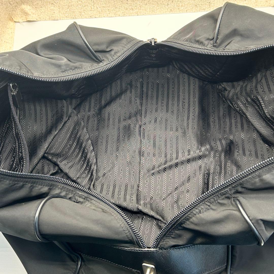 PRADA プラダ ナイロン ボストンバッグ VIAGGIO V19S ブラック