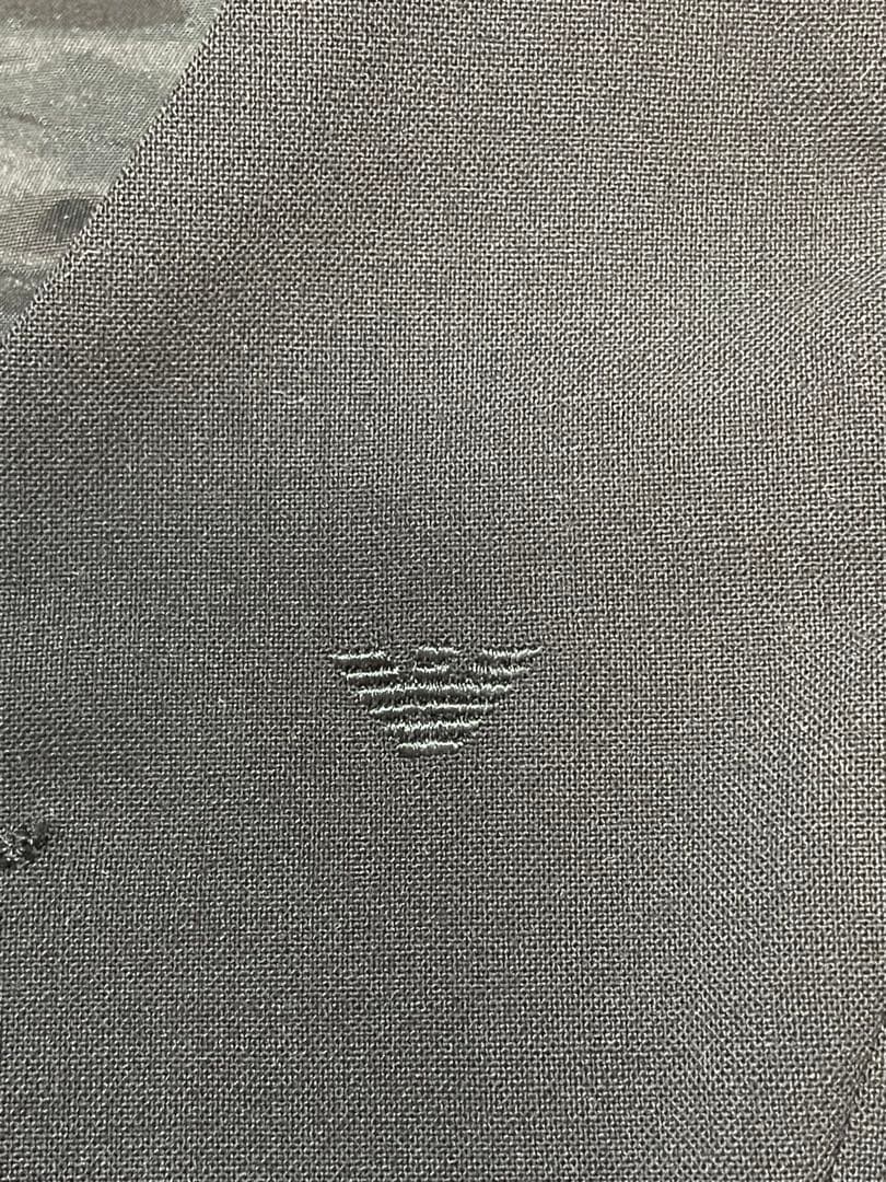 【真贋鑑定済】　エンポリオアルマーニ　スリーピース　フォーマル　ロゴ刺繍