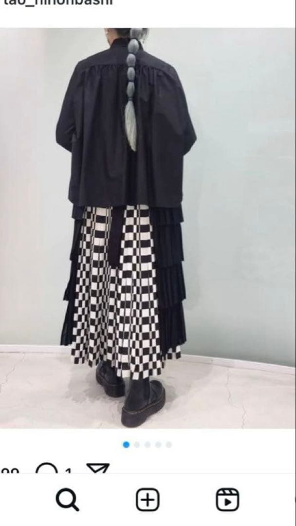 tao コムデギャルソン　プリーツスカート