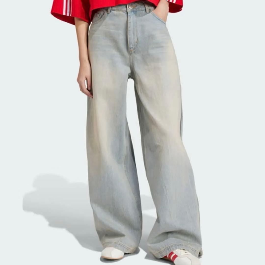 の*様 adidas DENIM ZIP PANT JX9210 25インチ