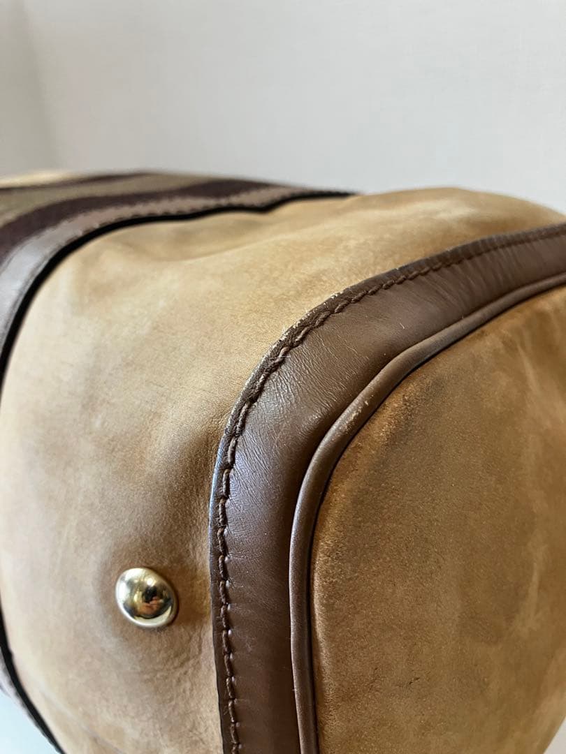 ソ連のヒロシ　GUCCI グッチ ヴィンテージ ウェブ スエード ２WAY