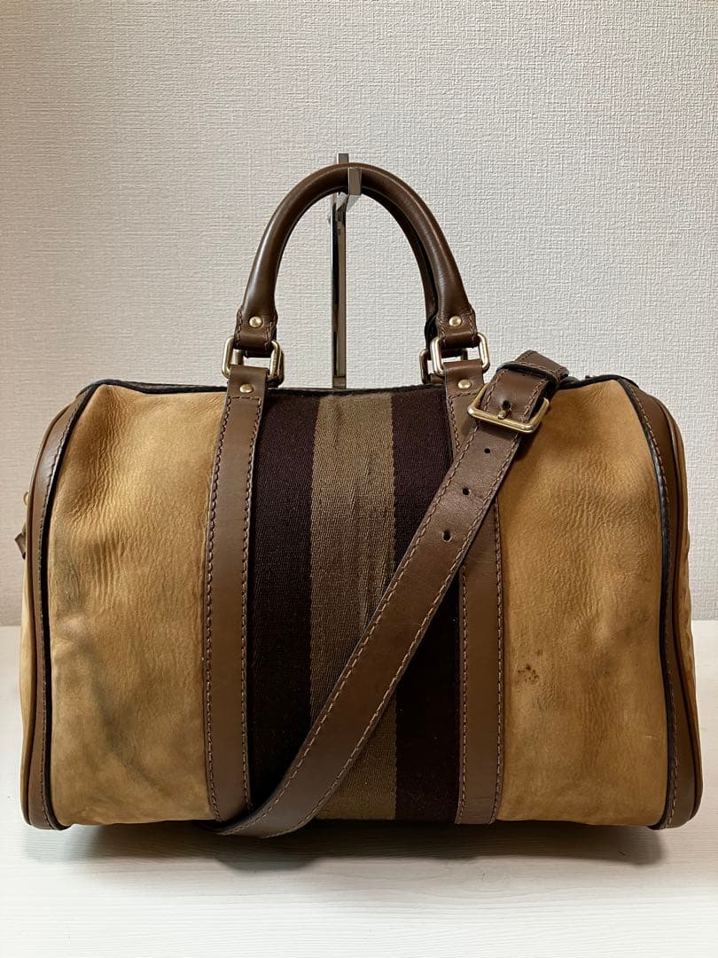 ソ連のヒロシ　GUCCI グッチ ヴィンテージ ウェブ スエード ２WAY