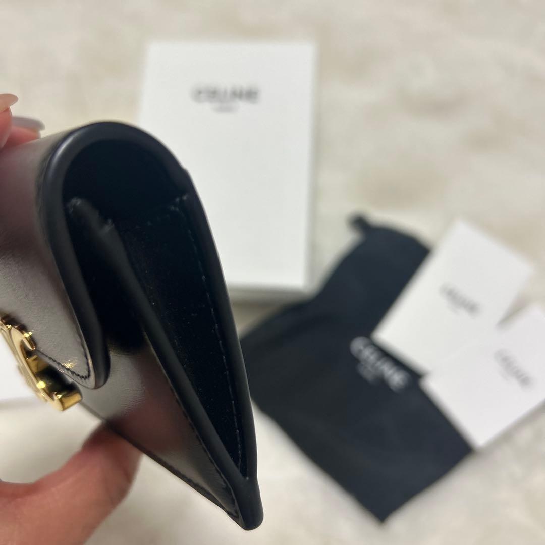 本日吉日❣️お値下げ最終 新品❣️CELINE ブラック 二つ折り財布