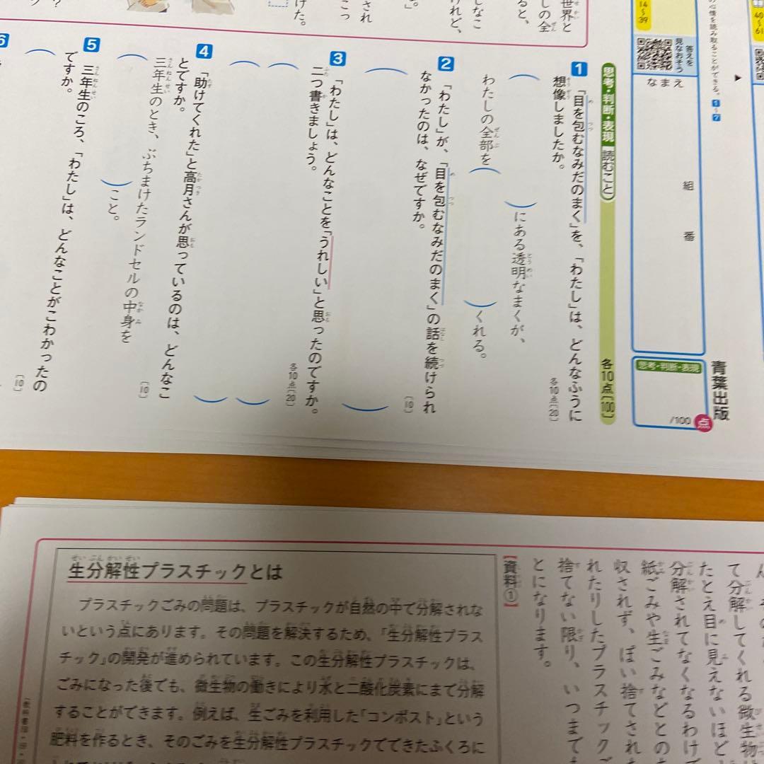 カラーテスト6年生国語　未記入　R7年度版
