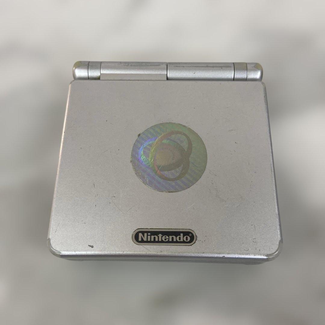 ＄【ジャンク品】ゲームボーイアドバンスSP シルバー　ゲームソフト付き