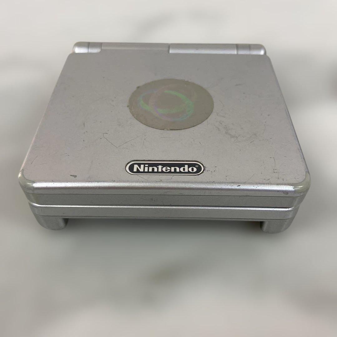 ＄【ジャンク品】ゲームボーイアドバンスSP シルバー　ゲームソフト付き