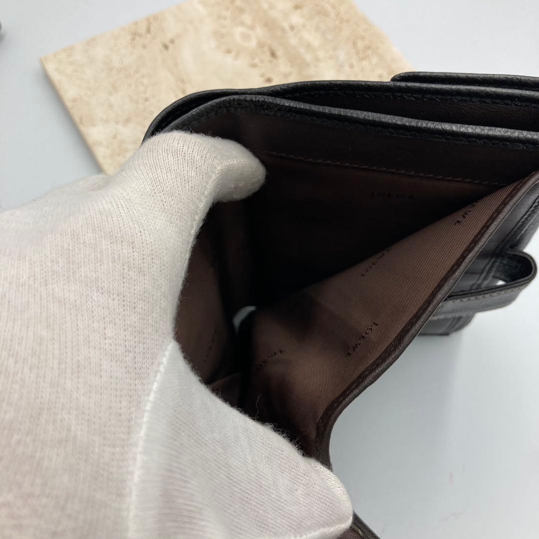 ！極美品！　ロエベ　折り財布　ブラック　アナグラム　85Aa