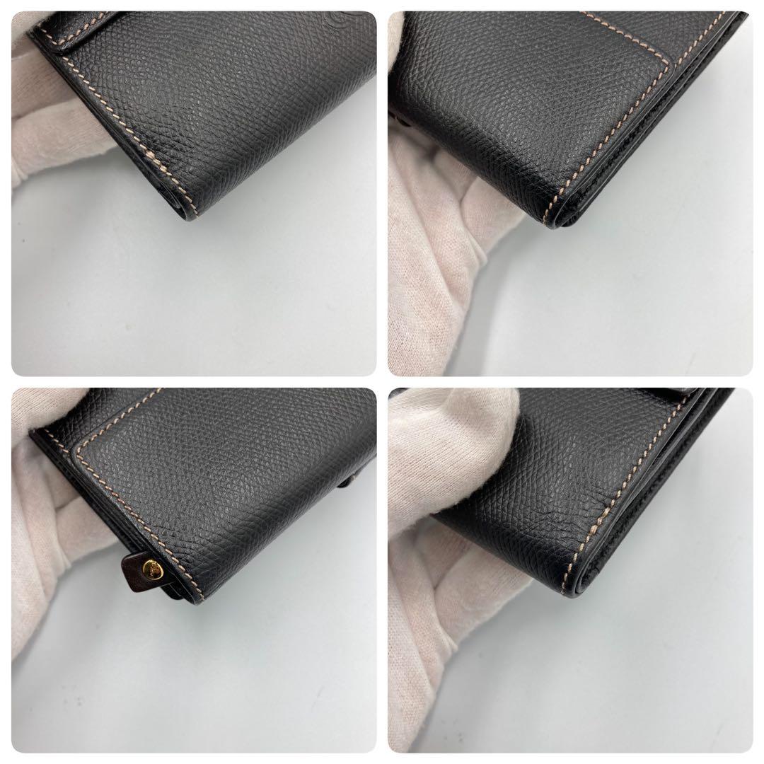 ！極美品！　ロエベ　折り財布　ブラック　アナグラム　85Aa