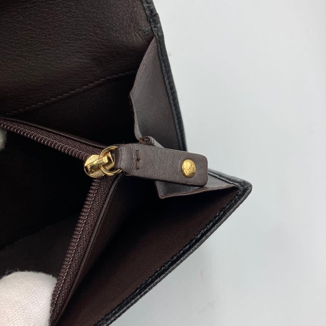 ！極美品！　ロエベ　折り財布　ブラック　アナグラム　85Aa
