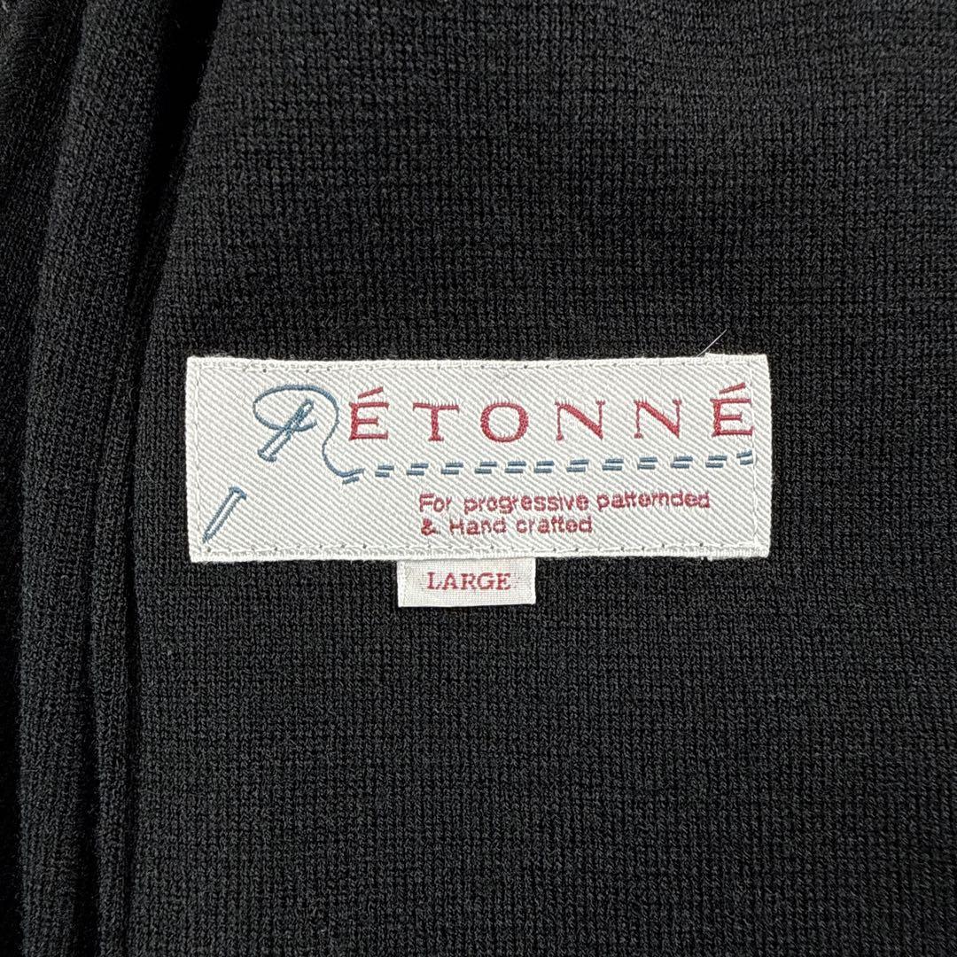 ETONNE エトネ ダブルニットテーラードジャケット ブラック L 美品