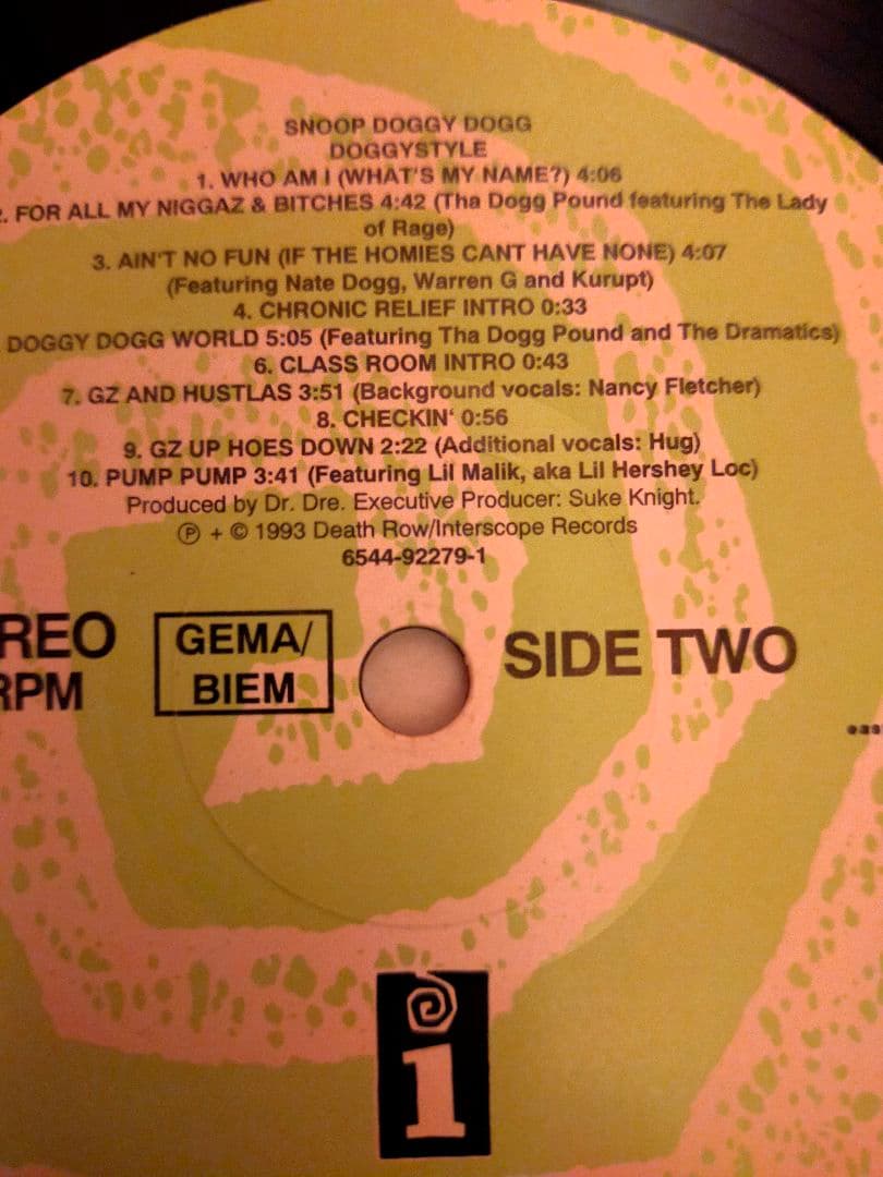 Snoop Doggy Dogg Doggystyle レコード