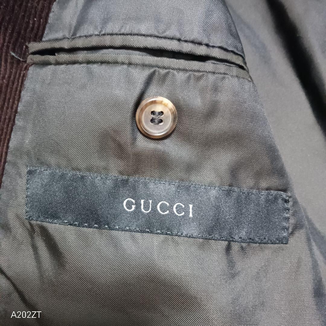 【極美品希少】GUCCI ダークブラウン コーデュロイ スーツセット46 M〜L