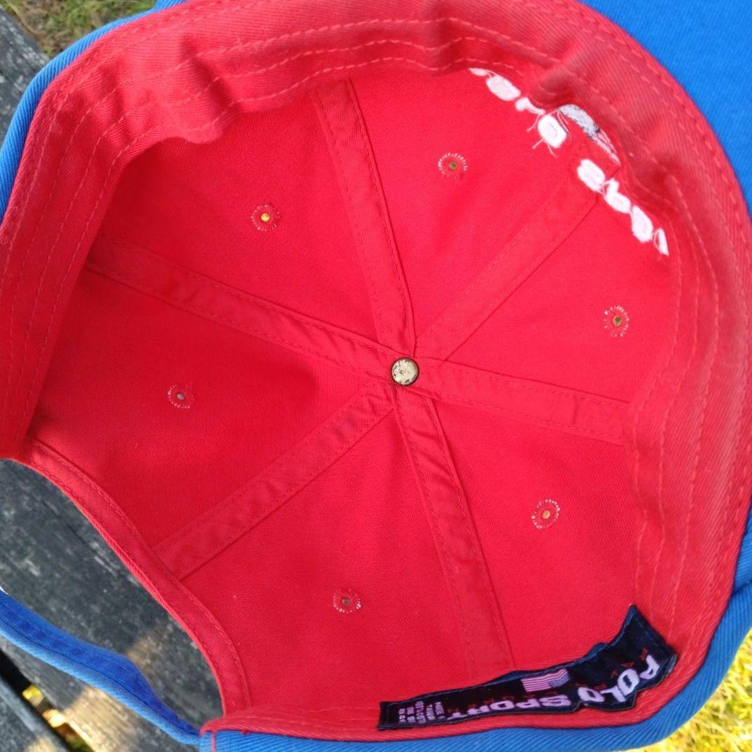 パ*ダ様 90s Polo Sport Cap　ポロスポーツ ロゴ刺繍キャップ