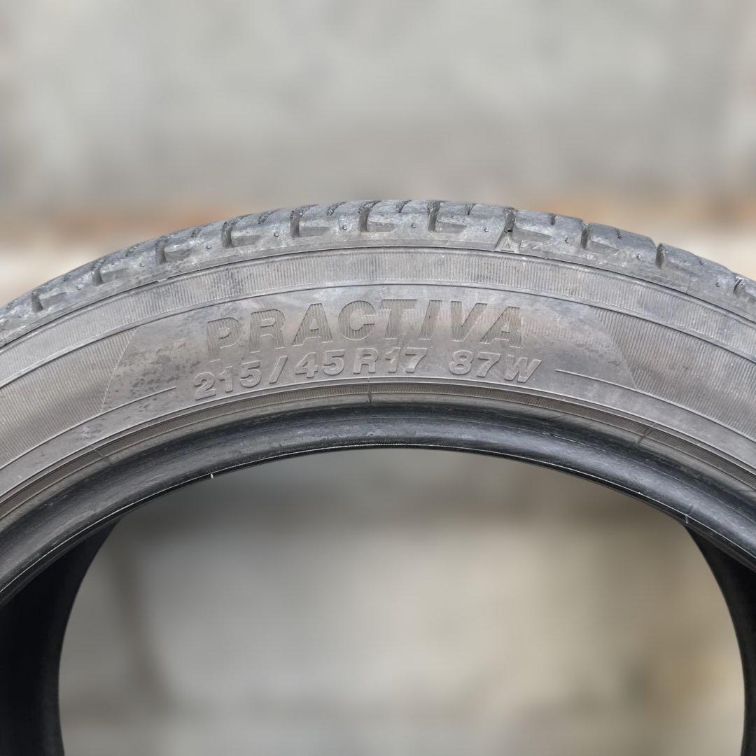 PRACTIVA 215/45R17 2本　22年製　中古品