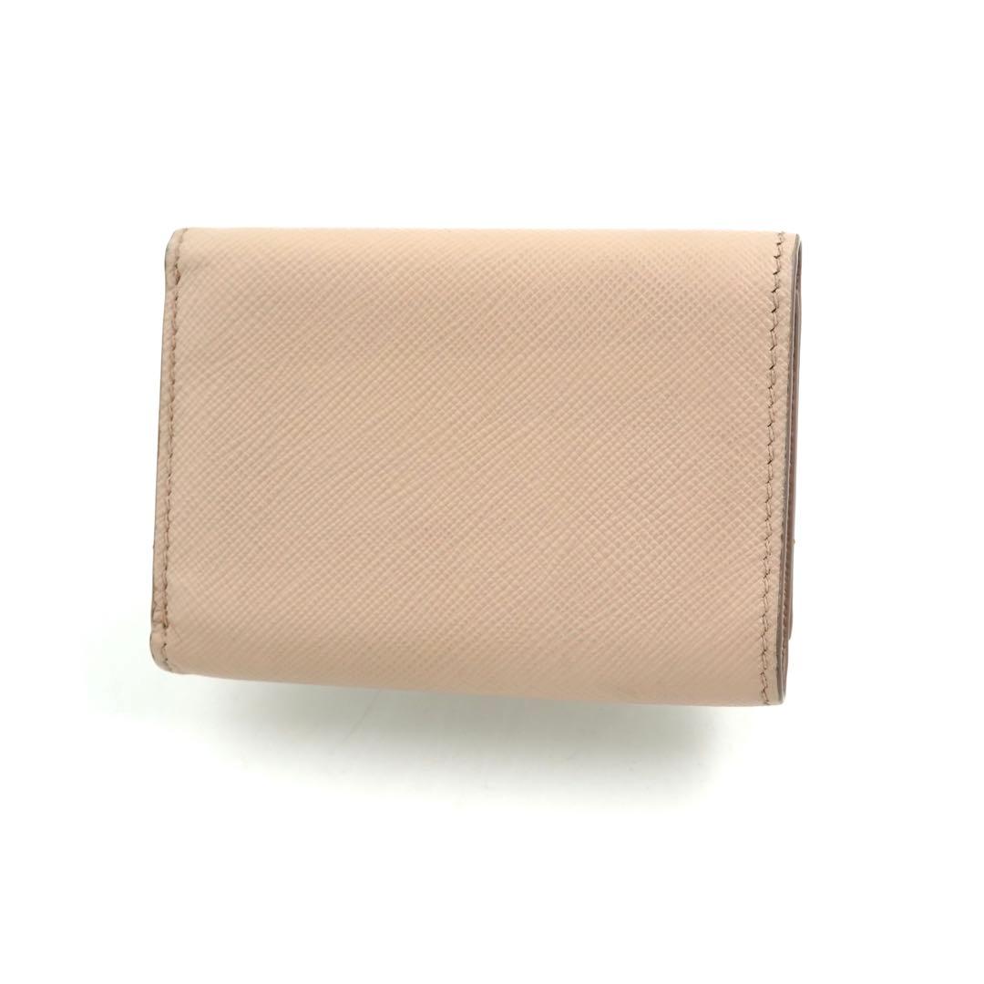 ✨未使用展示品・箱保証書付き✨　PRADA ミニ財布　サフィアーノレザー　レター