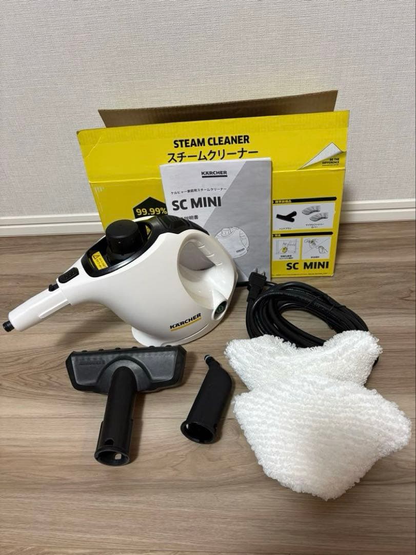 【美品】Kärcher SC MINI スチームクリーナー&ノズルヘッド(短)
