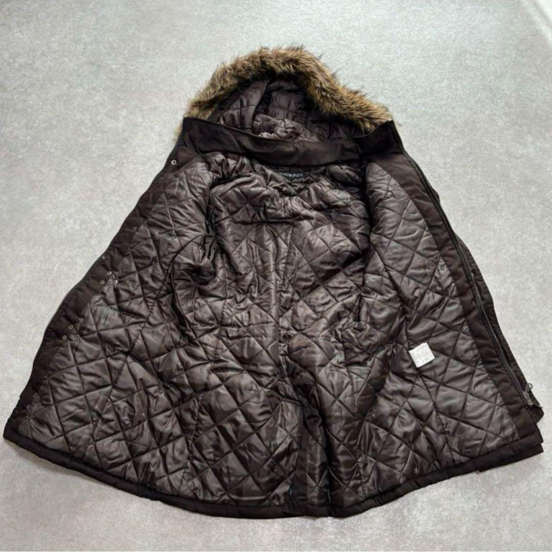 さ*ぽ様 ファーパーカー コートmods coat blouson brown