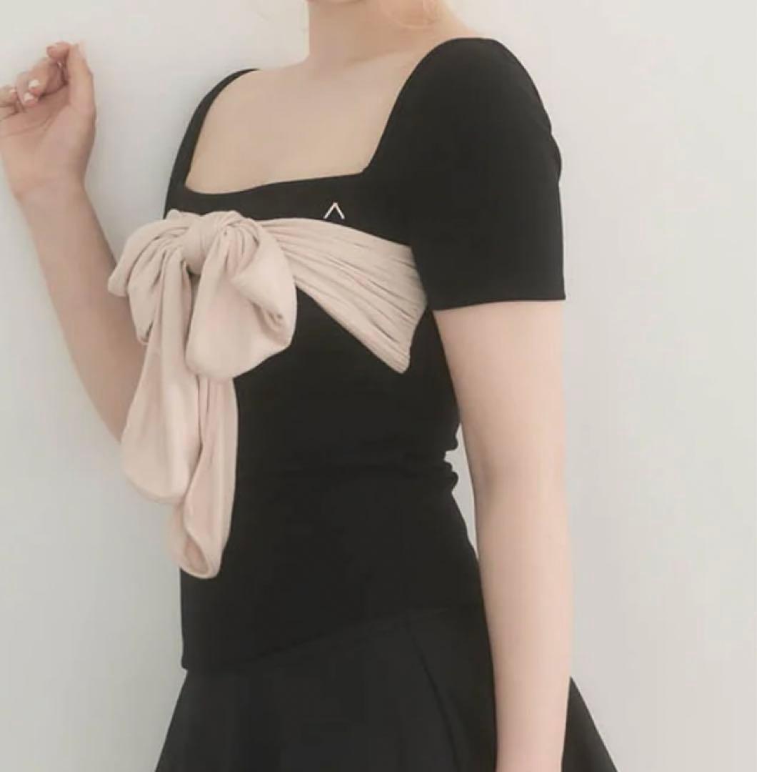 店舗購入未使用　andmary Nancy ribbon tops