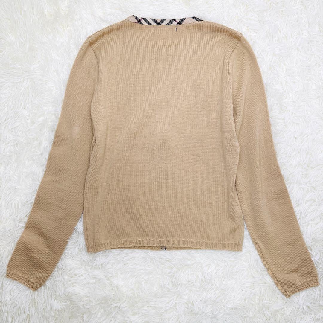 BURBERRY BLUE LABEL カーディガン ノバチェック ホースロゴ