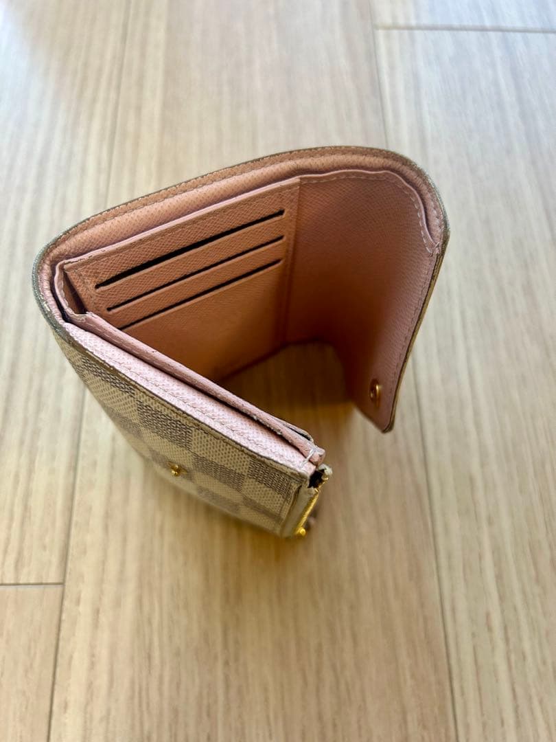 ルイヴィトン財布　ダミエアズール　ポルトフォイユ・ヴィクトリーヌ