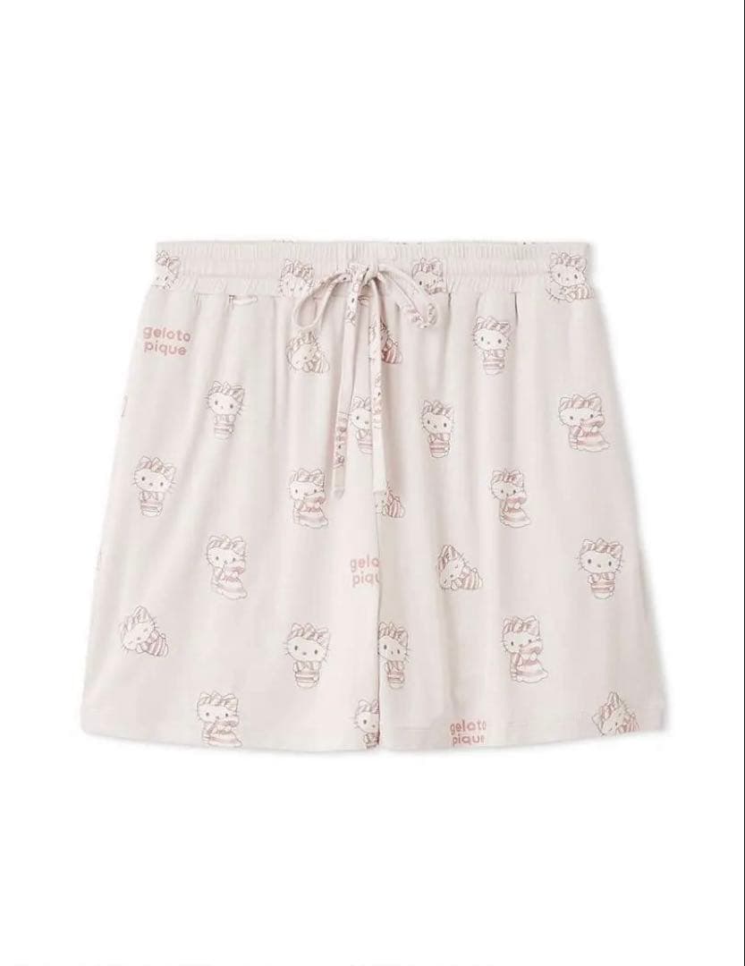 サンリオハウス ジェラピケ 総柄ショートパンツ ハローキティ