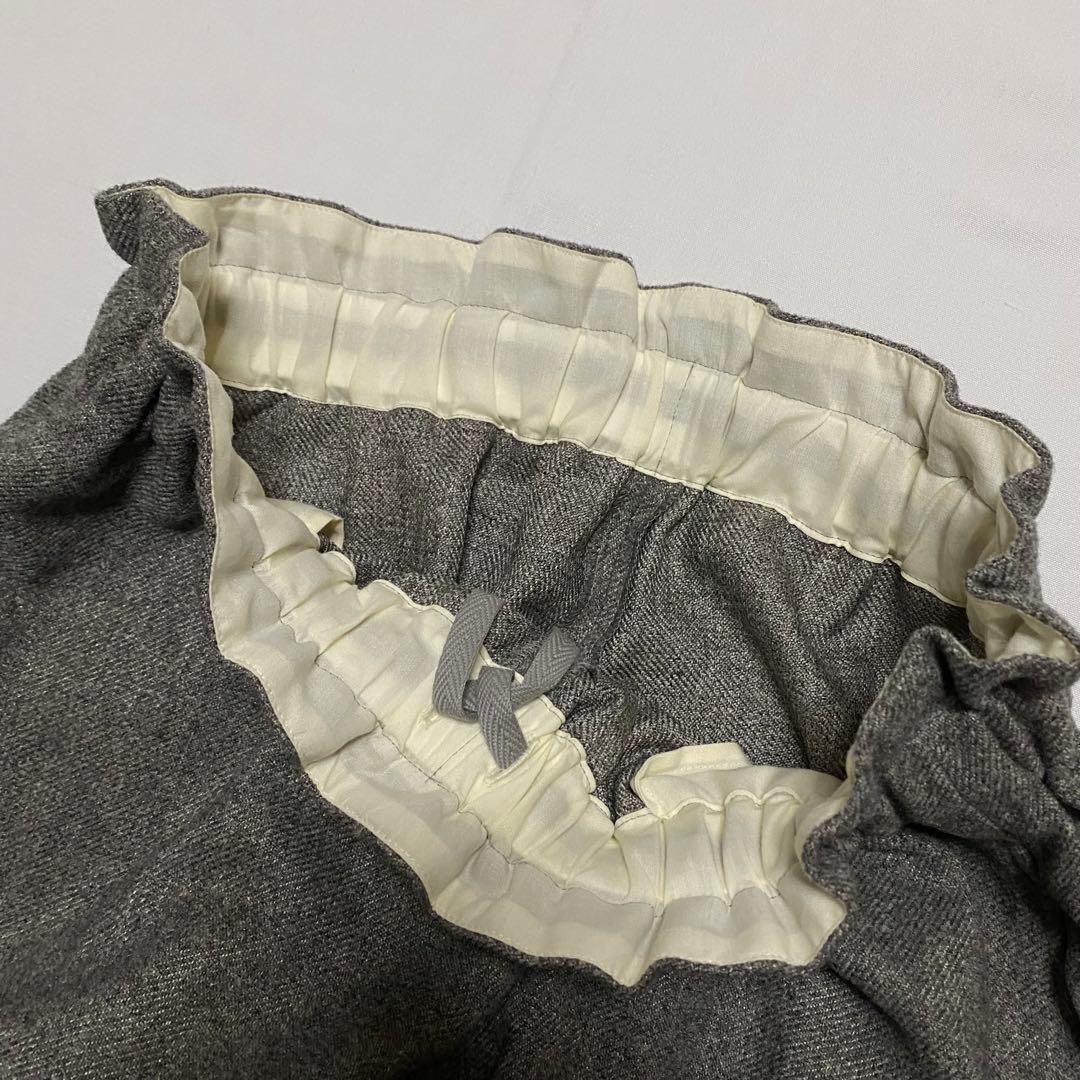 SHIPS any:〈洗濯機可能〉ウールライク ギャザー キュロット パンツ