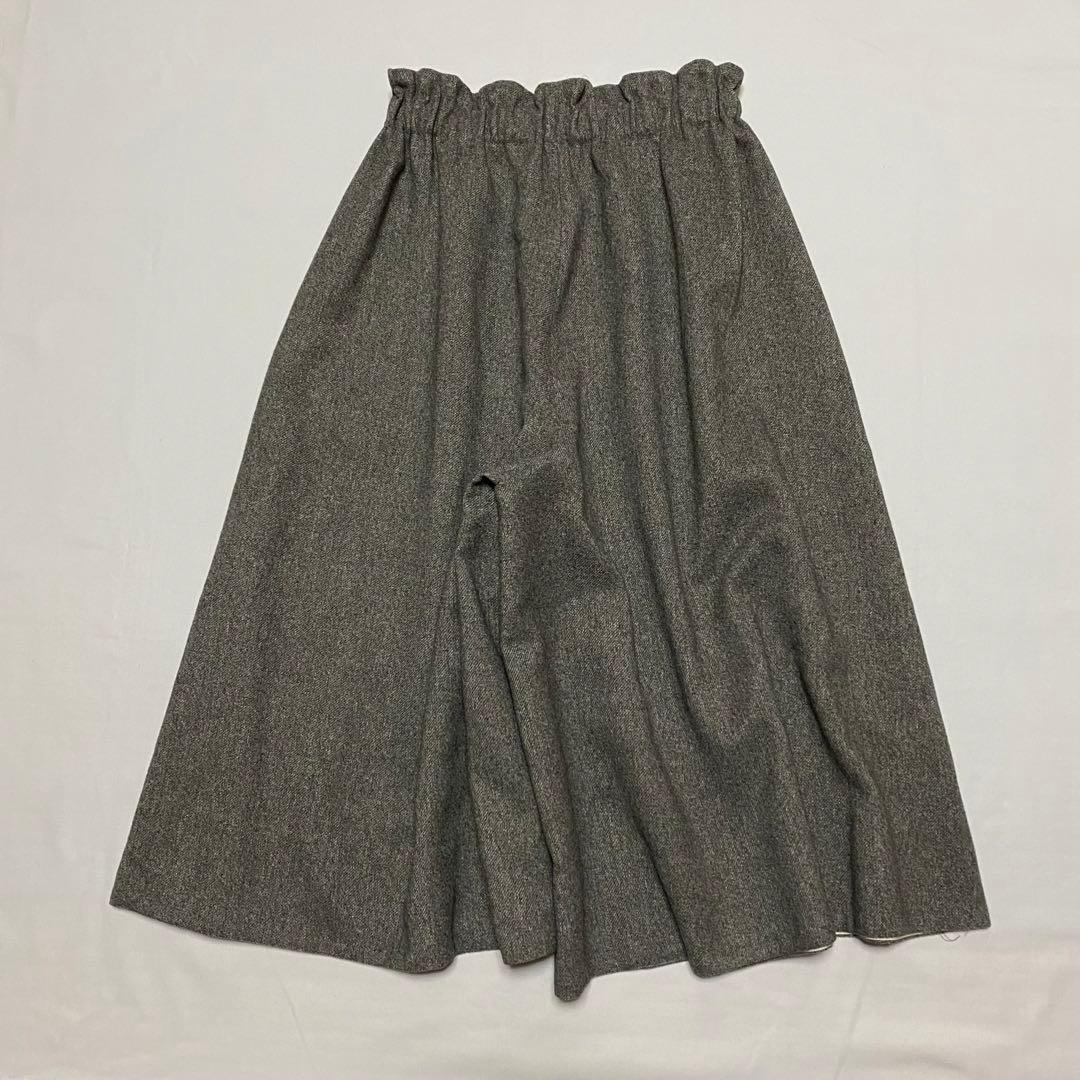 SHIPS any:〈洗濯機可能〉ウールライク ギャザー キュロット パンツ