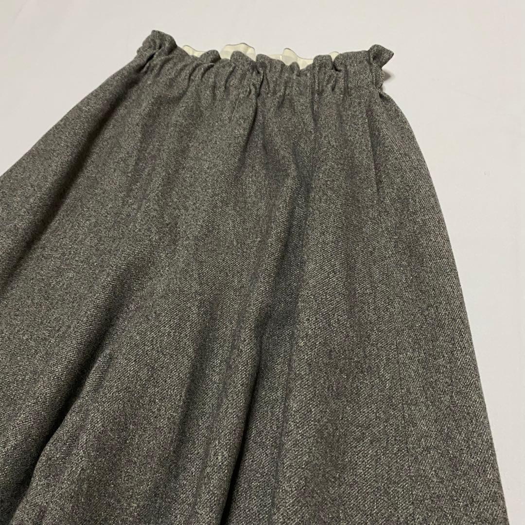 SHIPS any:〈洗濯機可能〉ウールライク ギャザー キュロット パンツ