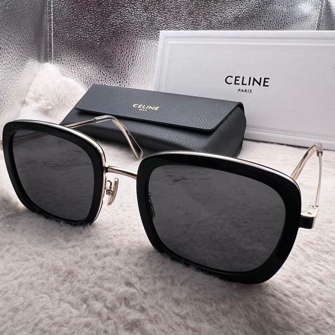 極美品✨CELINE CL40202U✨キャットアイ ブラック サングラス