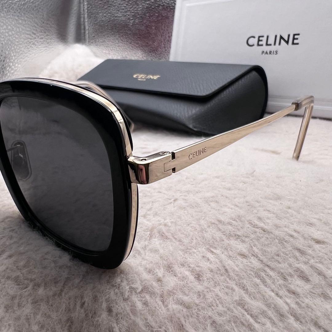 極美品✨CELINE CL40202U✨キャットアイ ブラック サングラス