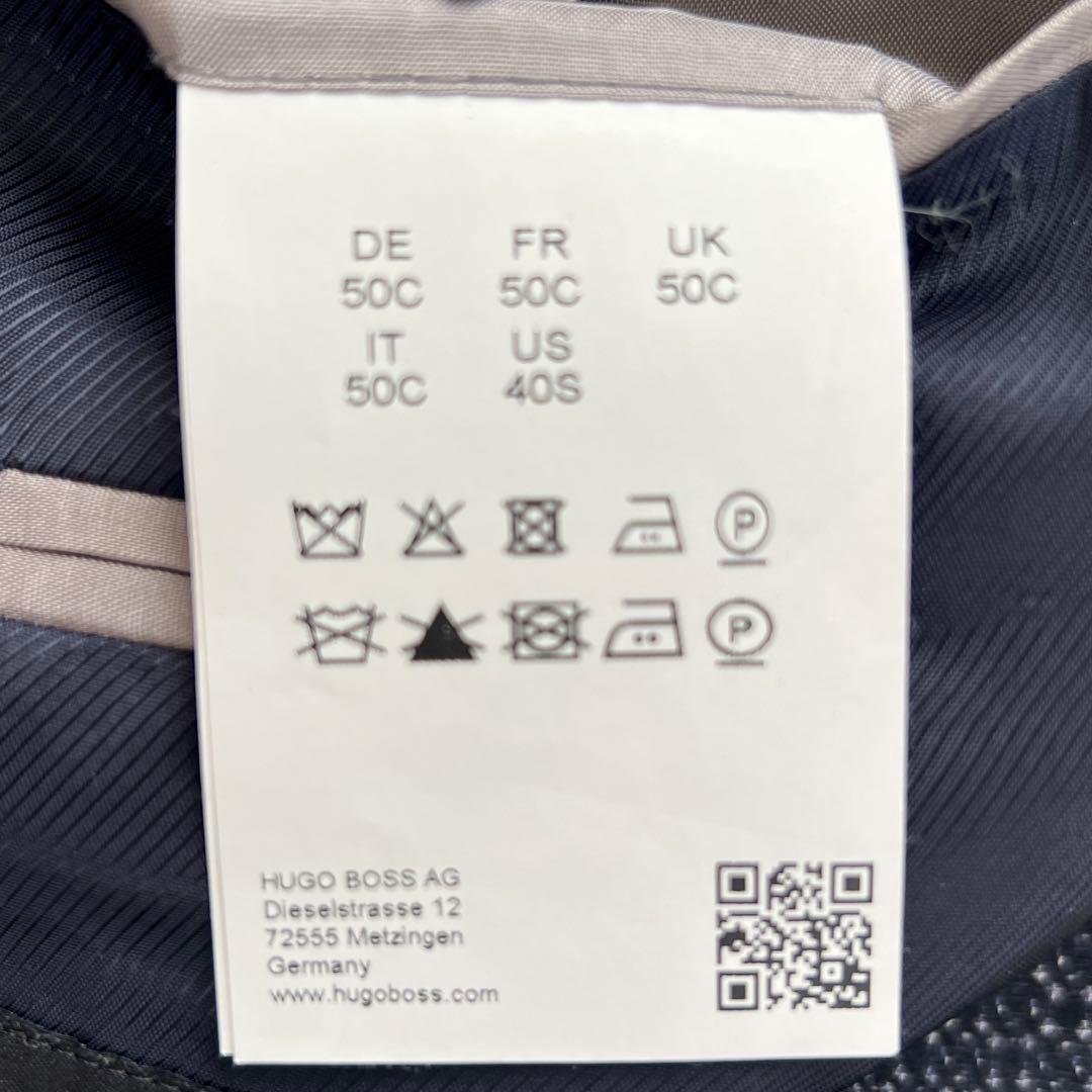 美品 HUGO BOSS ヒューゴボス シルク カシミヤ混 テーラードジャケット