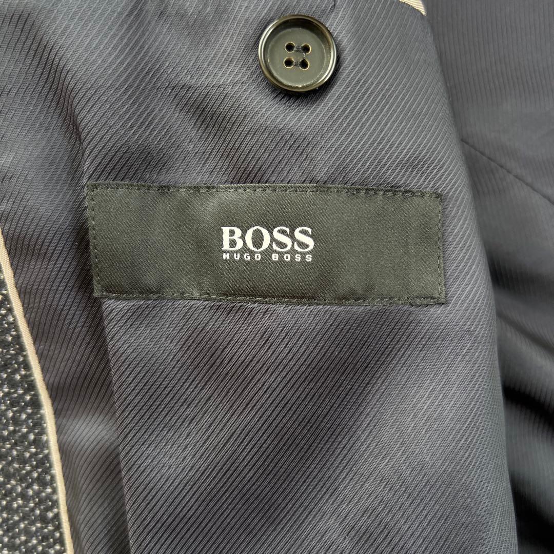 美品 HUGO BOSS ヒューゴボス シルク カシミヤ混 テーラードジャケット