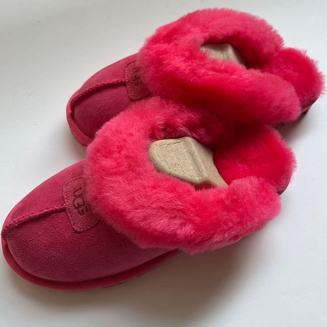 【新品未使用】UGG シープスキン スライド コケット 希少カラー