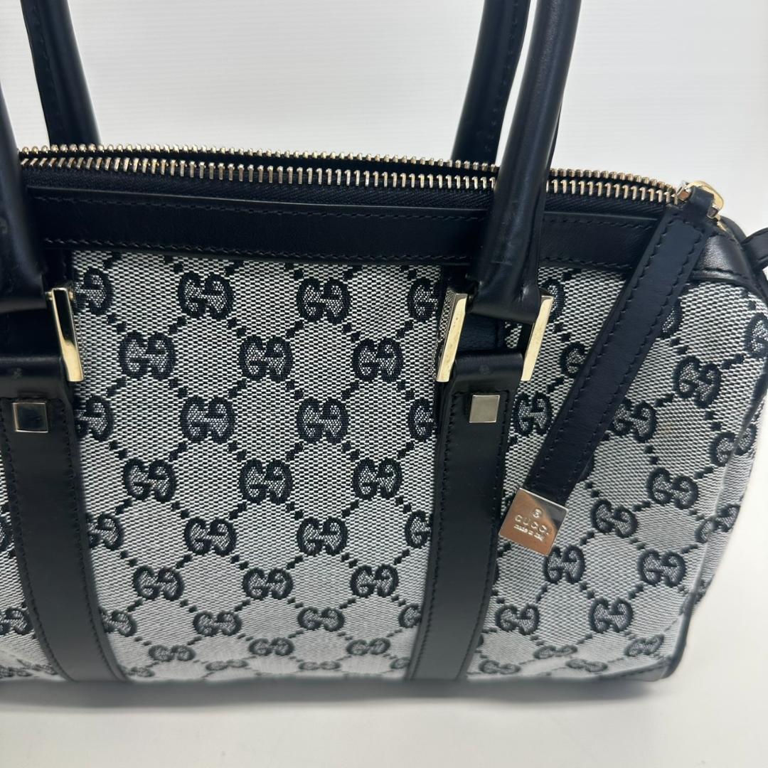 767279/GUCCI GGキャンバス レザーボストン 000.0851