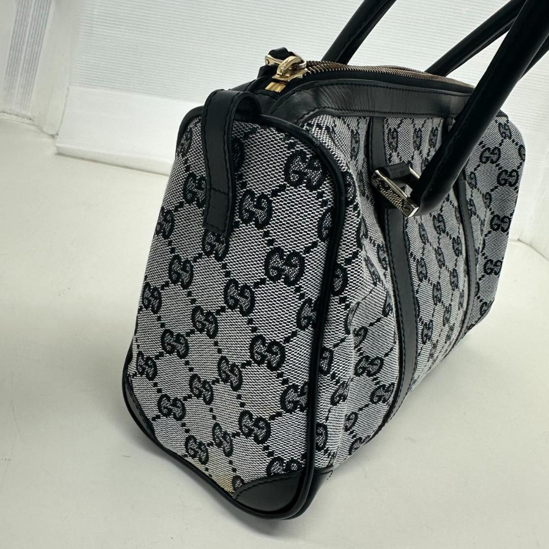 767279/GUCCI GGキャンバス レザーボストン 000.0851