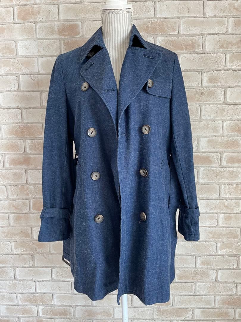 美品★23区denim トレンチコート　ベルト付き　スプリングコート　40 L