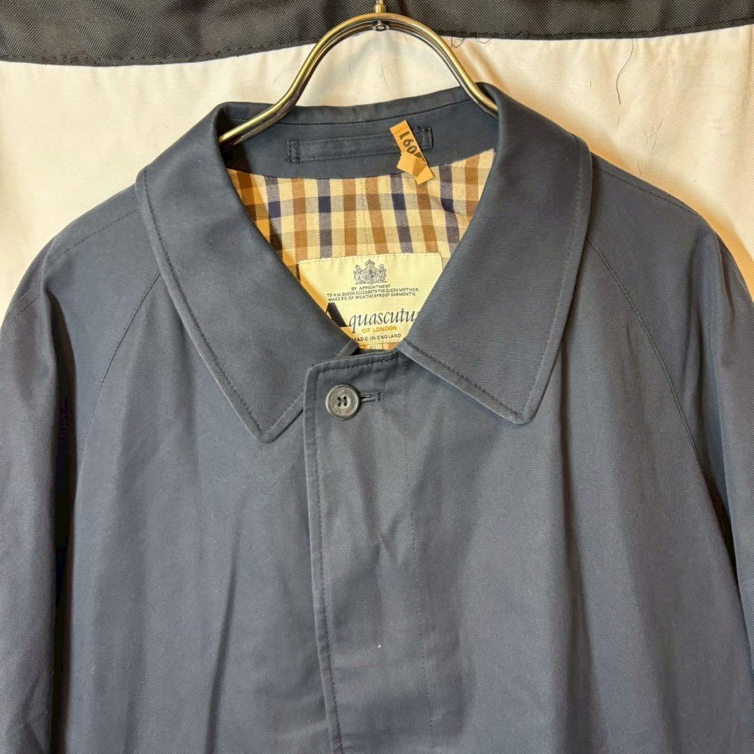 aquascutum トレンチコート チェック アクアスキュータム