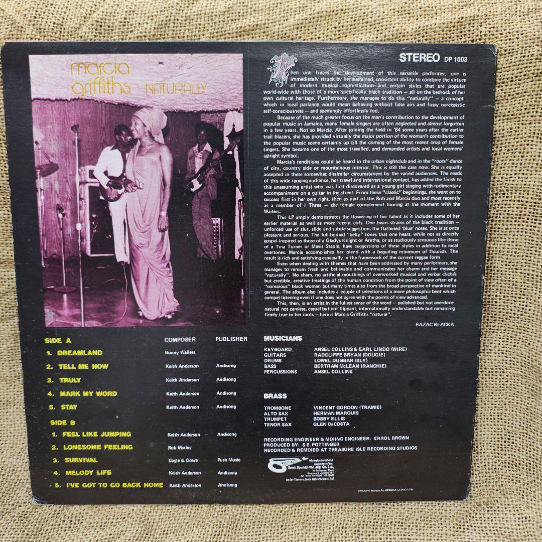 Marcia Griffiths Naturally LP レコード