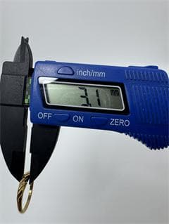 美品/日本製K18ゴールド ツイストデザイン リング11号 1.41g
