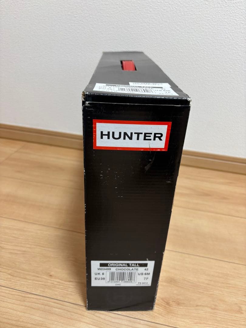 HUNTER ロングレインブーツ UK5(24cm) チョコレート