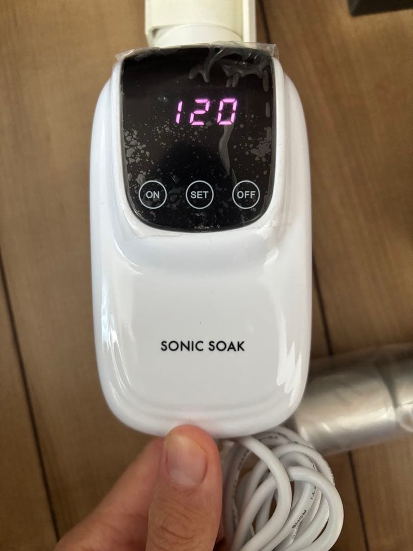 新品未使用（動作確認のみ）Sonic Soak 超音波洗浄機 箱あり 通電確認済